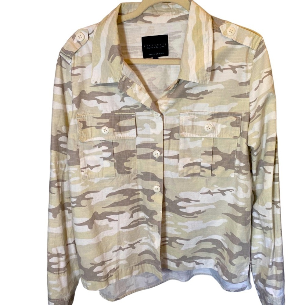 Sanctuary size M light Camouflage utility jacket